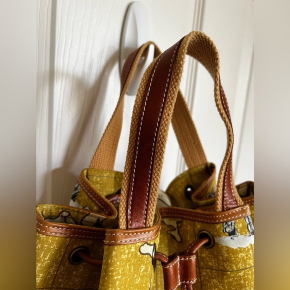 Leather, Sling Drawstring Tote Bag. Map Print. Travel by Sharif, Original 1827. - Picture 15 of 17